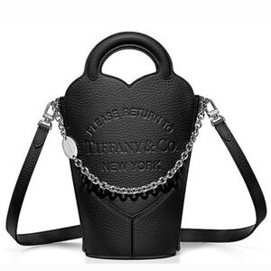Tiffany & Co. Return to Tiffany Heart Shaped Tote Bucket Crossbody Bag Purse